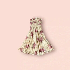 Vintage 90s floral midi dress